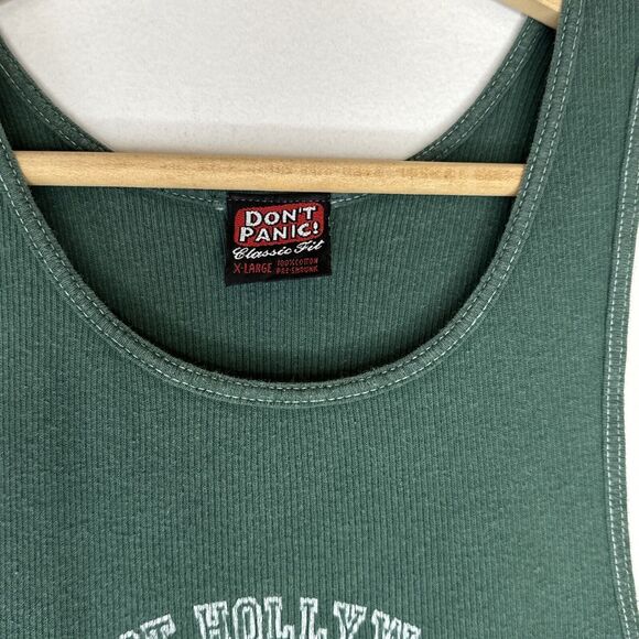 West Hollywood Green XL Tee youth tank summer pool y2k - Picture 3 of 4